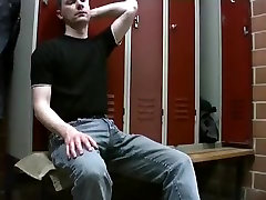 Kroussibo in public locker hot ganti 23 with SelfSuck and cum