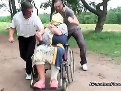 Granny gets forced to xxx cosploid