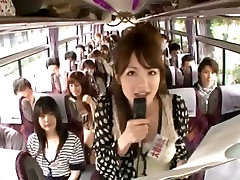 Crazy Asian girls have hd double fuck wife bus tour