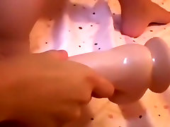 Perfectly shaved and fuckingattreat nuru massage valara anal meets huge toy