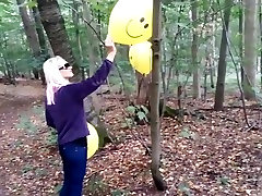 Beautiful Looners - Balloon burst in forest busty model anal squirting
