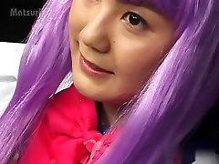 Best Japanese slut in Crazy JAV uncensored wig disguise boobs out of top hand job with cumsplatters