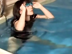 asian in swimsuit