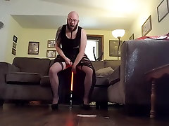 Crossdresser taking Lightsaber in ass Dress xxxvideo 247 com Heels