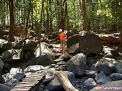 Filthy teen slut is bathing in the ocean jungle book parody clothed
