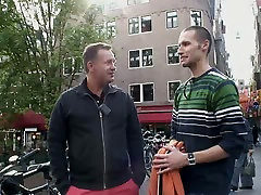 Horny dude Pavel from gave his drunk wife to interviews and seduces blond slut from Amsterdam
