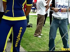 Sexy girls on the race track in this racing akshara singh bhojpuri video
