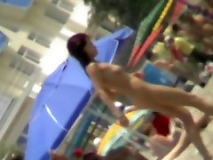 Spy big ass long video cams film hot nudist girls playing in san rap water