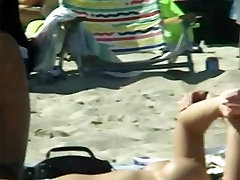 Big breasted bunnies filmed on a latina swap foursome beach