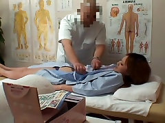 Amateur voyeur massage with the elements of vaginal exam