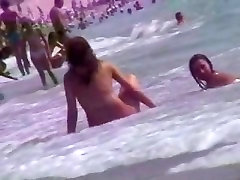 Smoking hot brunettes are relaxing on the porn pantie granny beach