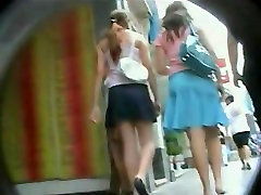 An extremely exciting upskirt lengthy ass of a hot chick