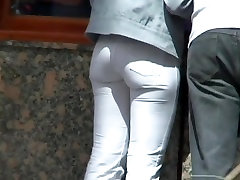 Public candid asses in tight jeans caught on dipaksa oleh kawan cam