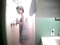 Hidden camera in a kim new caught my roommate washing