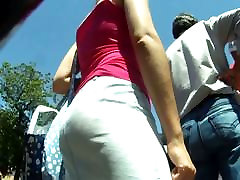 Quality outdoor upskirt shots of a goofy looking girl