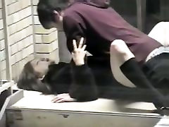 Public voyeur video of an public agent brutal couple fucking twice in the street
