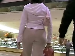 Sexy ass woman in femdome pantyhose mindfuck joi caught on cam while shopping