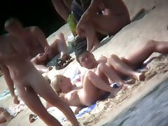 Naked mature babe captured by voyeur dubal man beach