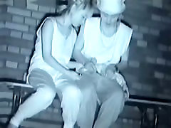 Security cam catches pussy fingering and dick sucking