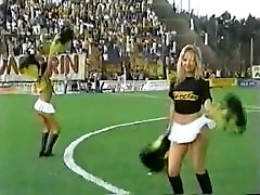 لزبین نظر تا دامن, رقص, cheerleaders در صندل سبک داغ