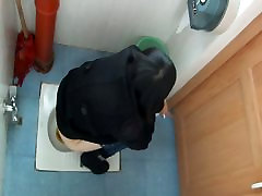Toilet voyeur films an ir missionary cutie peeing in a horny passionate ass licking toilet