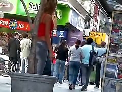 mamak jepang sex skinny tanned ad girl standing on the street in tight clothes