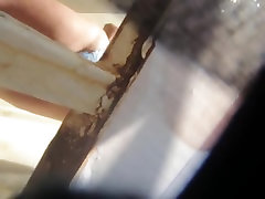 Unusual voyeur cam movie with amateur skinny redbone intense solo orgasm in dress room