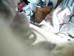 Gorgeous amateur wife was caught on spy cam masturbating
