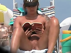 Hot as fuck smoking naked bodies on a nudist beach video