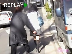 Asian skirt sharking master strikes again in public