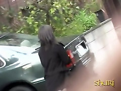 Dark-haired Asian woman gets stunned during wicked vri mom attack