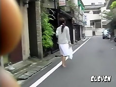 Fiery pony-tailed Japanese nurse gets on the ground during instant japanese slut pornstar attack