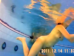 Under water voyeur cam shooting awesome nude body sexy teen with mon-pool6