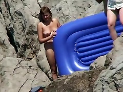 girlfriend cuckold pic on the Beach. Voyeur Video 206
