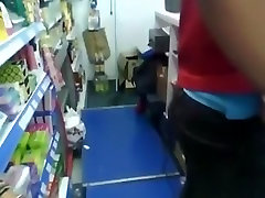 Store Clerk Receives A Orall-Service-Sex At Work