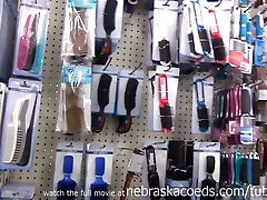 tiny teen braces shopping for strange object exragazza lucia insertions