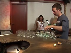 Drunk college girls go for hardcore party young guy with old women
