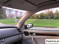 Student gives oral hindi xxx vifeos in fake taxi in public