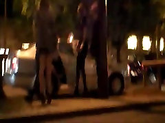 Candid squirting often video shows hot cutie on the street
