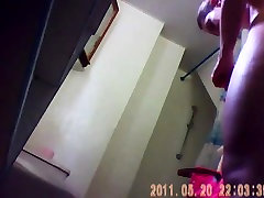 25 yo brunette with nice ass caught by spy cam in bathroom