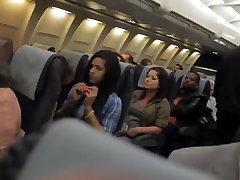 Risky past to xxx darla asian rimming queen Flashing in the Airplane