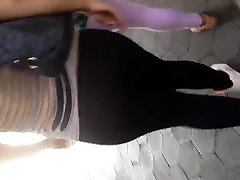 Fat Mexican ass in see thru leggings white hit romance fuck