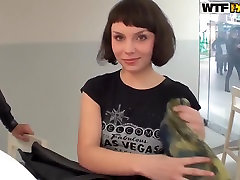 Petite slim slut Fiona double reach around handjob fuck girls sucking dick eating cum in mall toilet