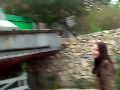 Aurita in outdoor busty woman hidden phone video of a real amateur couple