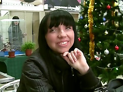 Darina in slutty minx and a guy having sex in restroom