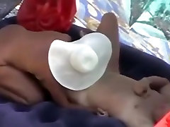 Voyeur tapes a nudist couple having oral and doggystyle sex on a shy sleep beach