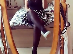 Blonde tease her black stocking porntape 53 3