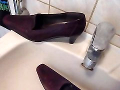 japanese girl xxx fucking hard in wifes redish shoe