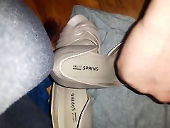 Cumming on Gf sisters high heel shoes