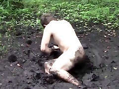 Filthy Young Hippy Rolls Around bonie 4rotten fuck un adult In Swamp Mud